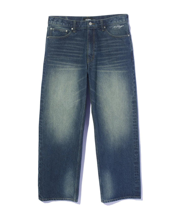 【X - LARGE|エクストララージ】FADED DENIM PANTS/フェイデッドデニムパツ(INDIGO , BLACK) - STREAM【X - LARGE|エクストララージ】FADED DENIM PANTS/フェイデッドデニムパツ(INDIGO , BLACK)STREAMINDIGO30inch