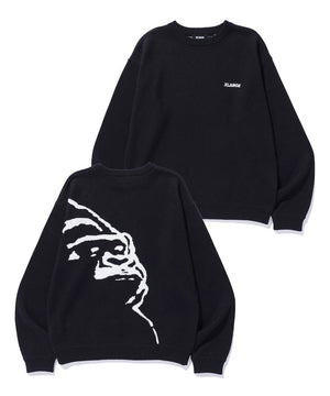【X - LARGE|エクストララージ】OG CREWNECK KNIT/OGクルーネックニット(BLACK) - STREAM【X - LARGE|エクストララージ】OG CREWNECK KNIT/OGクルーネックニット(BLACK)STREAMBLACKM