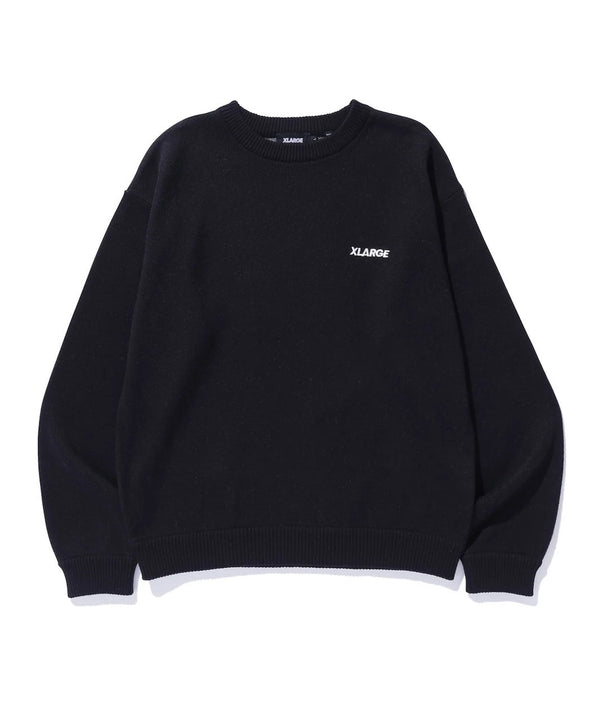 【X - LARGE|エクストララージ】OG CREWNECK KNIT/OGクルーネックニット(BLACK) - STREAM【X - LARGE|エクストララージ】OG CREWNECK KNIT/OGクルーネックニット(BLACK)STREAMBLACKM