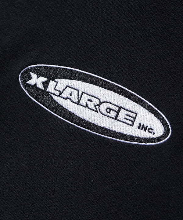 【X - LARGE|エクストララージ】OVAL LOGO PULLOVER HOODED SWEATSHIRT/オーバルロゴプルオーバーフーデッドスウェットシャツ(NAVY , BLACK) - STREAM【X - LARGE|エクストララージ】OVAL LOGO PULLOVER HOODED SWEATSHIRT/オーバルロゴプルオーバーフーデッドスウェットシャツ(NAVY , BLACK)STREAMBLACKM
