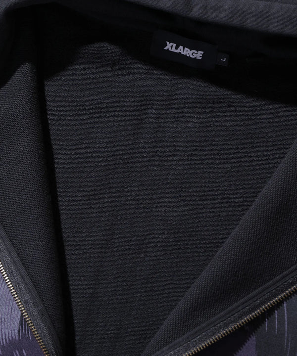 【X - LARGE|エクストララージ】SPRAY PROCESSED ZIP HOODED SWEATSHIRT/スプレープロセストジップフーデッドスウェットシャツ(OLIVE , BLACK) - STREAM【X - LARGE|エクストララージ】SPRAY PROCESSED ZIP HOODED SWEATSHIRT/スプレープロセストジップフーデッドスウェットシャツ(OLIVE , BLACK)STREAMBLACKM