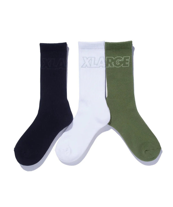 【X - LARGE|エクストララージ】STANDARD LOGO SOCKS/スタンダードロゴソックス(WHITE , BLACK , OLIVE) - STREAM【X - LARGE|エクストララージ】STANDARD LOGO SOCKS/スタンダードロゴソックス(WHITE , BLACK , OLIVE)STREAMWHITEONE SIZE