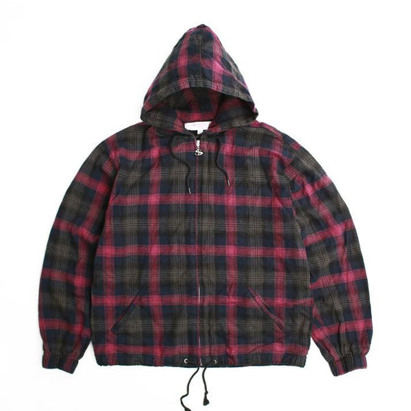 【YARDSALE|ヤードセール】TARTAN FULL - ZIP HOOD/タータンフルジップフード(GREEN , RED) - STREAM【YARDSALE|ヤードセール】TARTAN FULL - ZIP HOOD/タータンフルジップフード(GREEN , RED)STREAMREDM