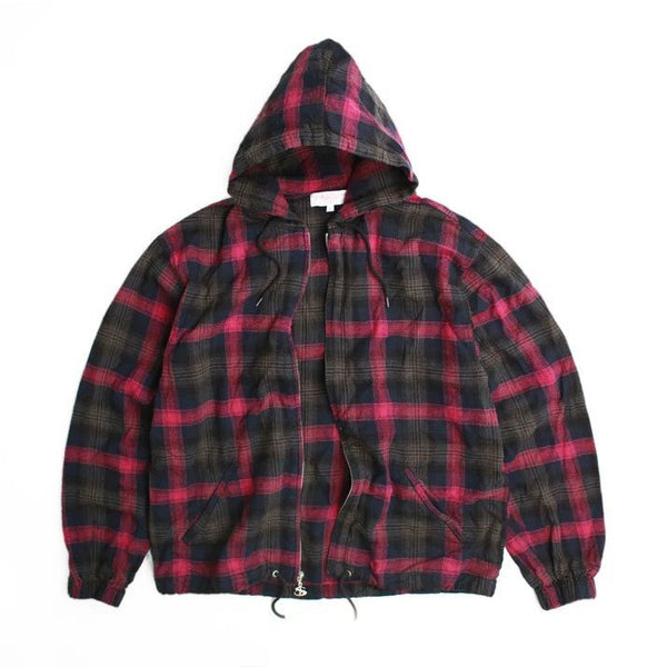 【YARDSALE|ヤードセール】TARTAN FULL - ZIP HOOD/タータンフルジップフード(GREEN , RED) - STREAM【YARDSALE|ヤードセール】TARTAN FULL - ZIP HOOD/タータンフルジップフード(GREEN , RED)STREAMREDM