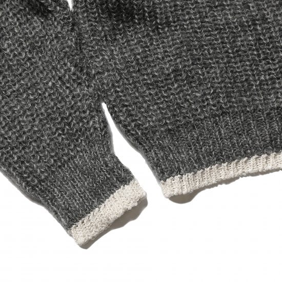KID MOHAIR MIX SWEATER(CHACOAL)