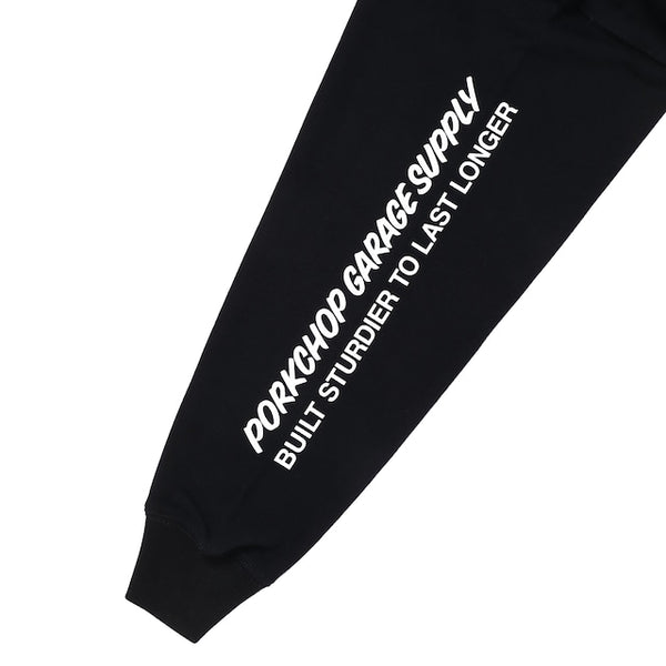 【PORKCHOP GARAGE SUPPLY|ポークチョップ ガレージ サプライ】BIG PCGS HOODIE /ビッグ PCGS フーディー(BLACK)