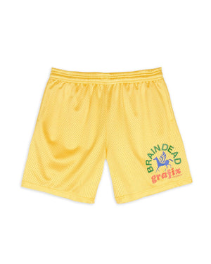 【BRAIN DEAD | ブレインデッド】GRAFIX TEAM SHORT/グラフィックスチームショーツ(YELLOW) - STREAM【BRAIN DEAD | ブレインデッド】GRAFIX TEAM SHORT/グラフィックスチームショーツ(YELLOW)STREAMXL