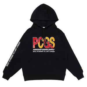 【PORKCHOP GARAGE SUPPLY|ポークチョップ ガレージ サプライ】BIG PCGS HOODIE /ビッグ PCGS フーディー(BLACK) - STREAM【PORKCHOP GARAGE SUPPLY|ポークチョップ ガレージ サプライ】BIG PCGS HOODIE /ビッグ PCGS フーディー(BLACK)STREAML