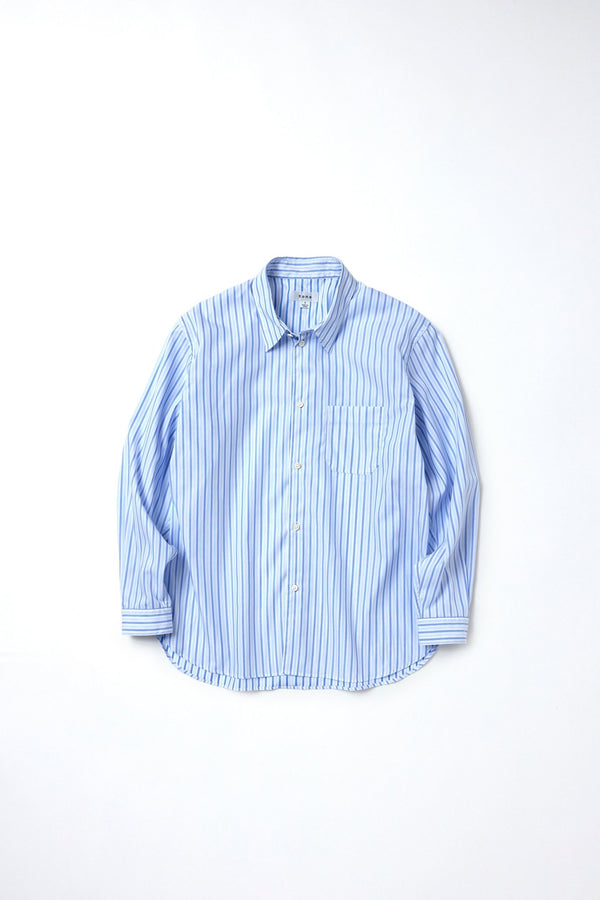【tone|トーン】DRESS SHIRT/ドレスシャツ(BLUE STRIPE) - STREAM【tone|トーン】DRESS SHIRT/ドレスシャツ(BLUE STRIPE)STREAM2(M)